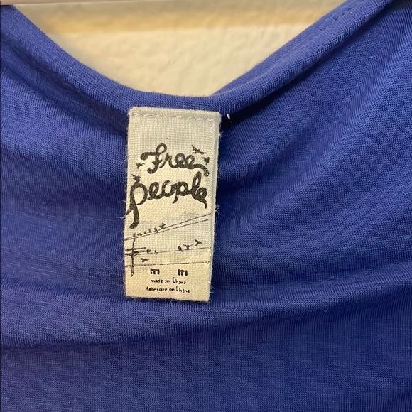 NWOT Free People Royal Blue Boho Dress Sz M - Picture 7 of 12